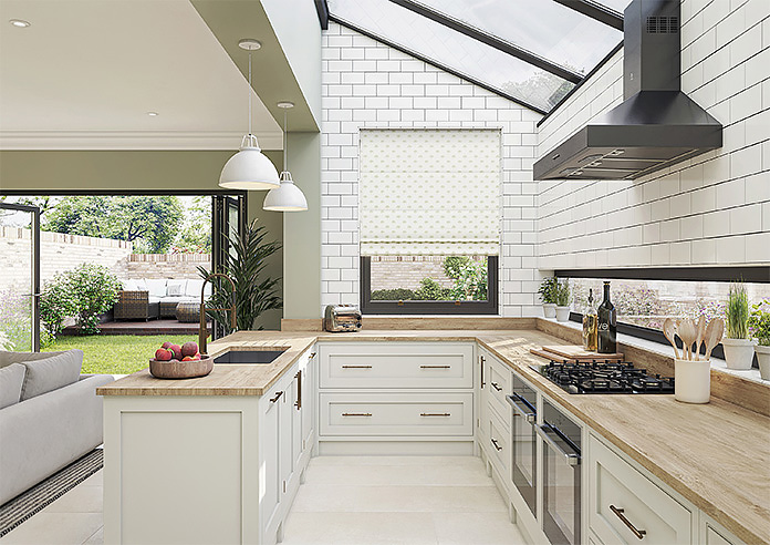 Hanalei, Green Tea - Twist&Fit Roman Blind - Image 8
